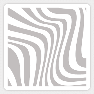 Silver Wavy Pattern #009 Magnet